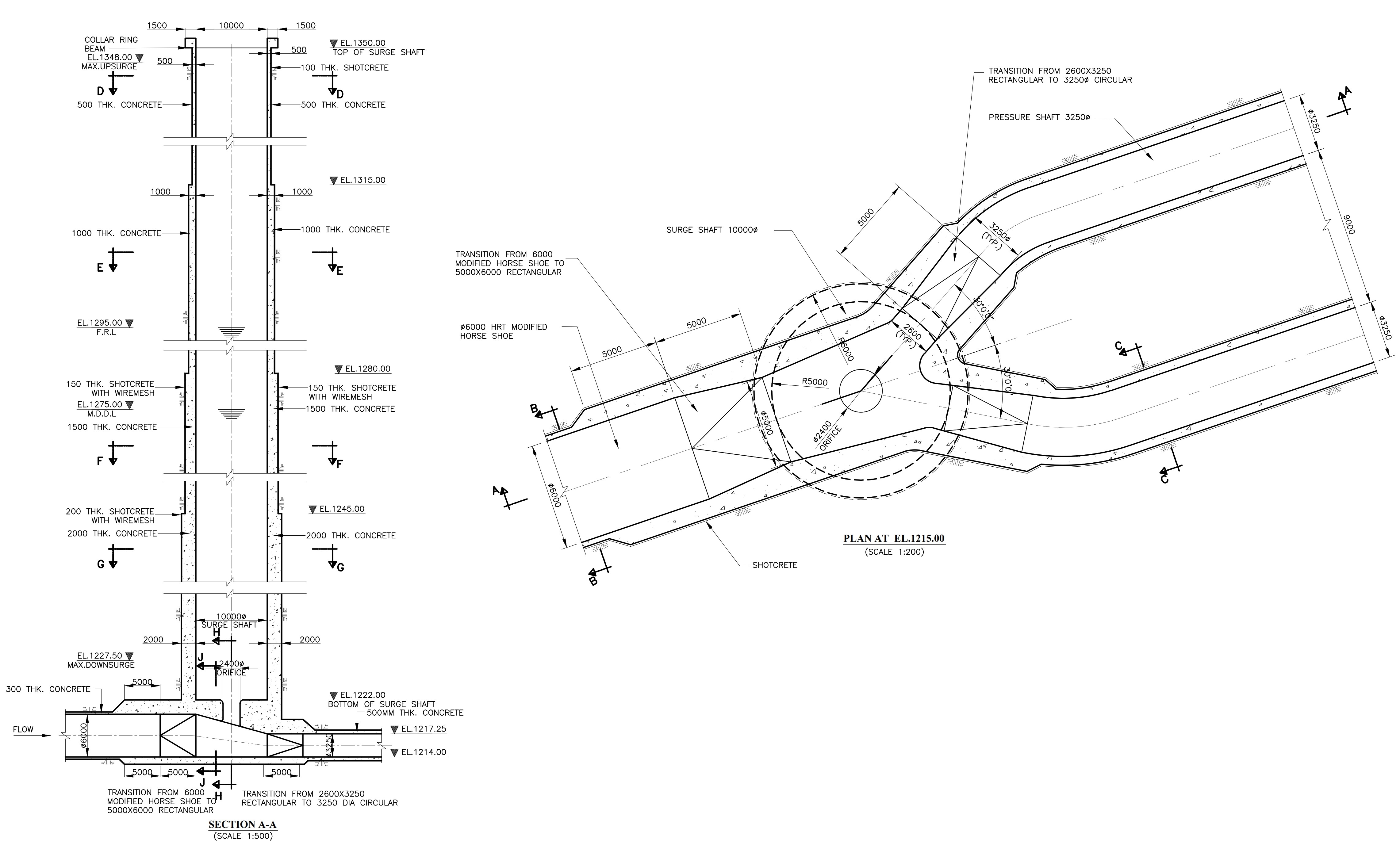 Surge Shaft Drawing