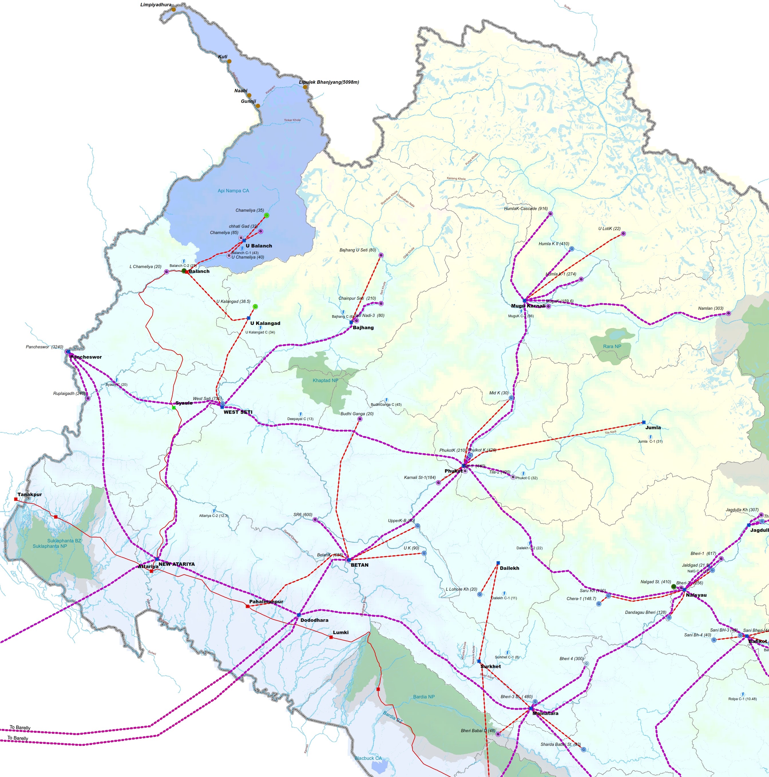 Power Evacuation Route Map